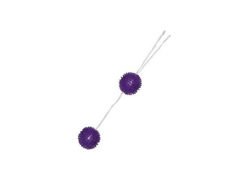 VIBRATONE SOFT BALLS. LIEBESKUGELN MIT NOPPEN & GEWICHT. LILA