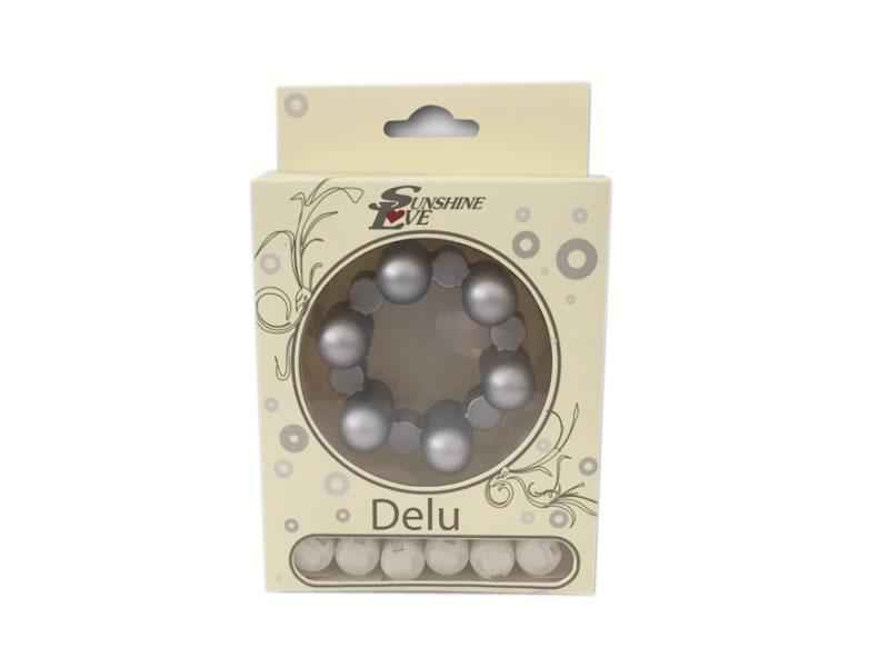 SUNSHINE D. 6SHOOTER COCK RING. 6VIBRO BULLETS. SILIKON. SILBER