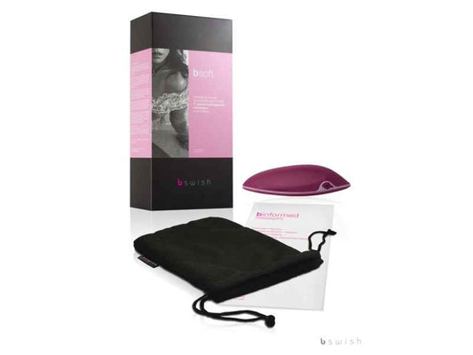 BSOFT RECHARGEABLE MASSAGER. AUFLADBAR. BURGUNDY/PINK. 12CM