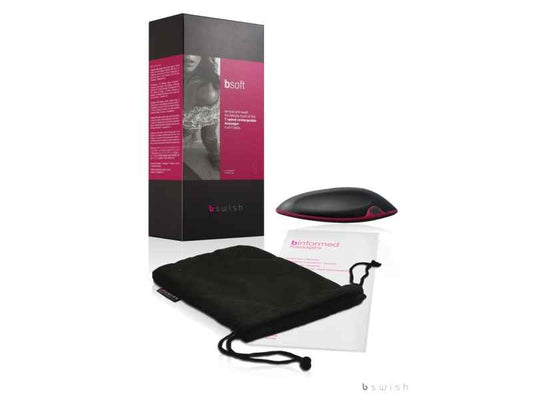 BSOFT RECHARGEABLE MASSAGER. AUFLADBAR. SCHWARZ/FUCHIA. 12CM