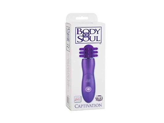 BODY & SOUL CAPTIVATION MASSAGER. ROTIEREND. SILIKON. LILA. 19CM