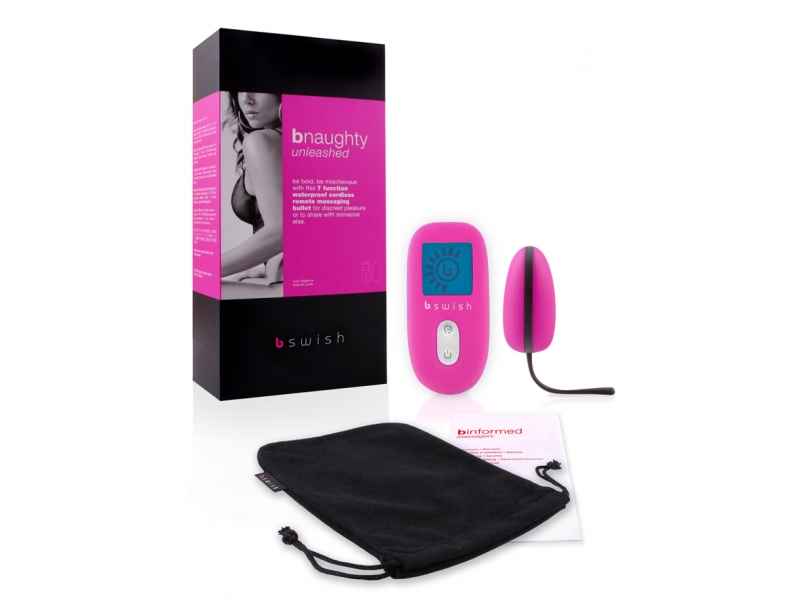 BNAUGHTY UNLEASHED BULLET. 7 FUNKT. . FERNBEDIENUNG. MAGENTA