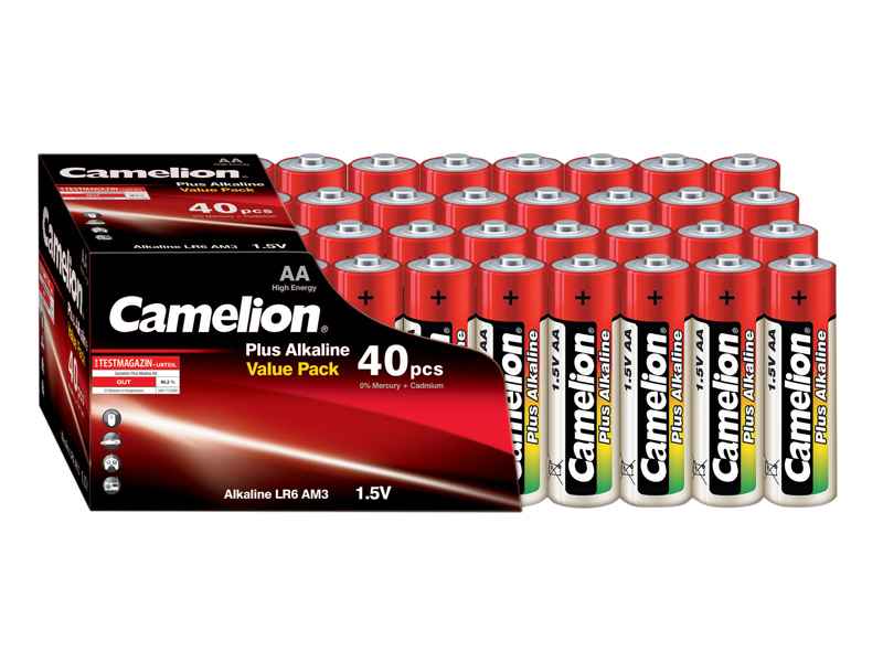 Batterie Camelion Alkaline LR6 Mignon AA (40 pcs Value Pack)
