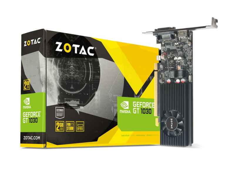 ZOTAC GeForce GT 1030 2GB GDDR5 Graphics card PCI-Express ZT-P10300A-10L