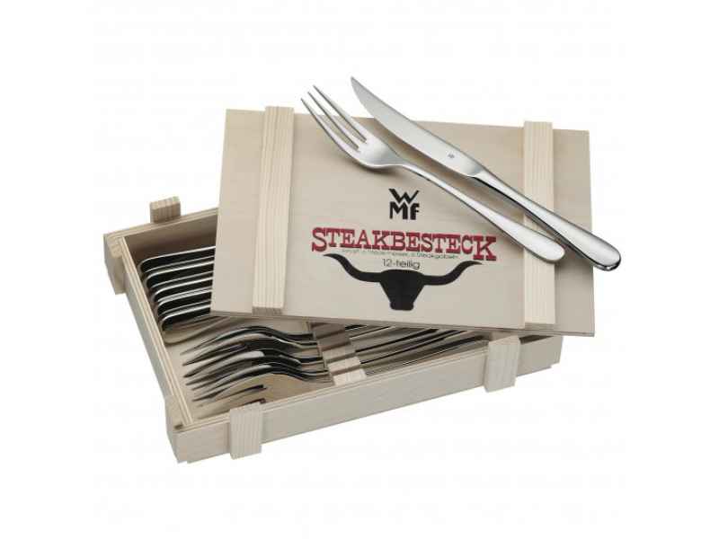 WMF flatware set 12 pcs Stainless steel/Wooden Box 12.8023.9990