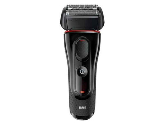 Braun Shaver 5030s Series 5 + EN 10 Nose-Ear Trimmer Black/Red