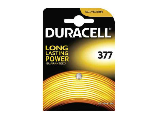Battery Duracell Button Cell SR66. 376/377 (1 Pcs)