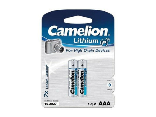 Batterie Camelion Lithium LR03 Micro AAA (2 pieces)