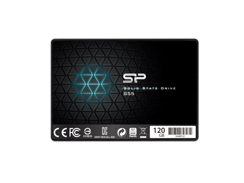 Silicon Power SSD 120GB  2.5 SATAIII S55 Black Retail SP120GBSS3S55S25