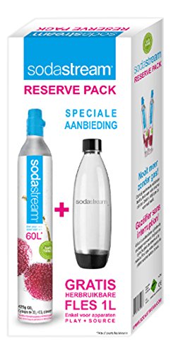 SodaStream Reservezylinder 60L +Free 1 PET 1L Fuse