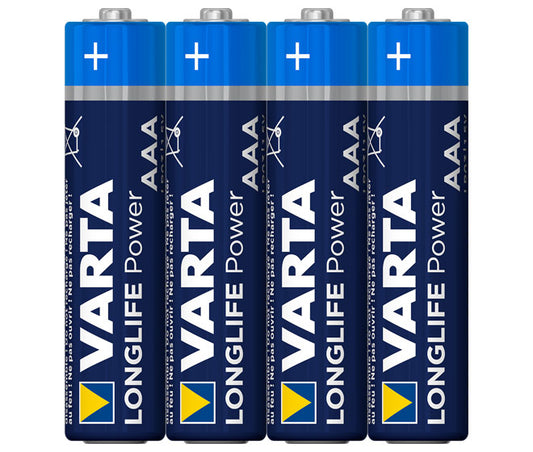 Batterie Varta Alk. Micro AAA LR03 1.5V Longlife Power Shrink. (4-Pack)