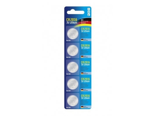 Varta Batterie Lithium Knopfzelle CR2016 Blister (5-Pack) 06016 101 415