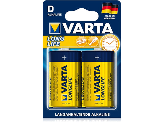 Varta Batterie Alkaline Mono D Longlife Blister (2-Pack) 04120 110 412