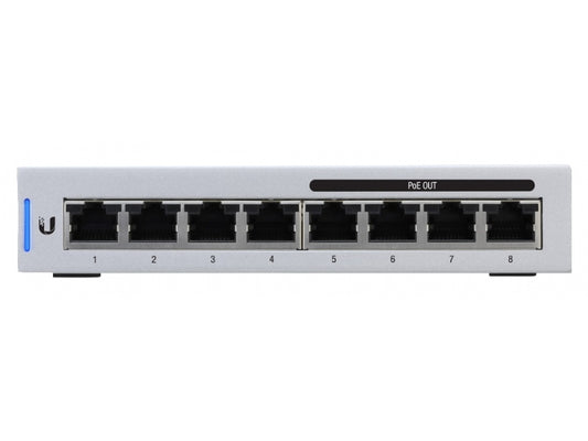 UbiQuiti Network Switch 8-port 10/100/1000 US-8-60W