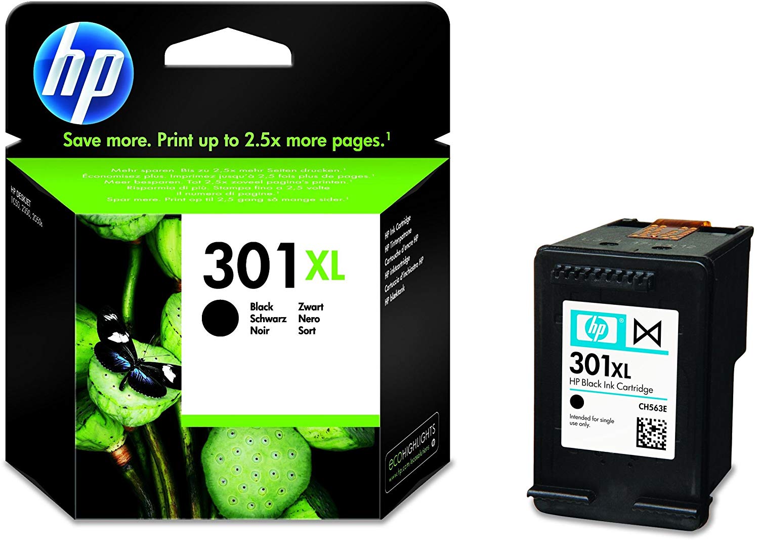 Tintenpatrone NR.301XL/CH563EE schwarz - CH563EE