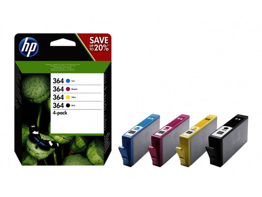 Tintenpatronen Value-Pack N9J73AE - NR.364 Serie schwarz cyan magenta gelb