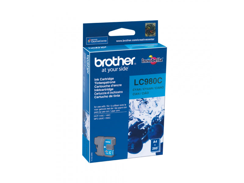 Brother Ink Cartridge Original - cyan - 5.5 ml LC980C