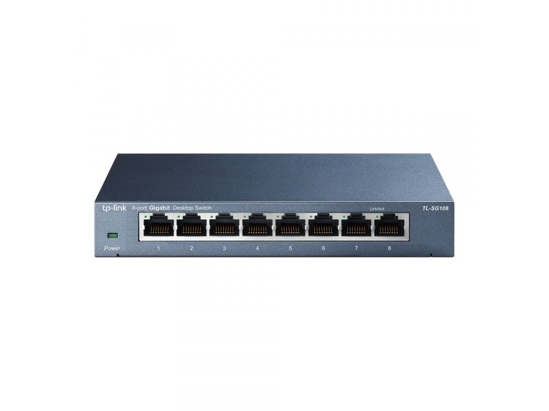 TP-LINK Switch 8xGBit Managed Metallg. - TL-SG108PE
