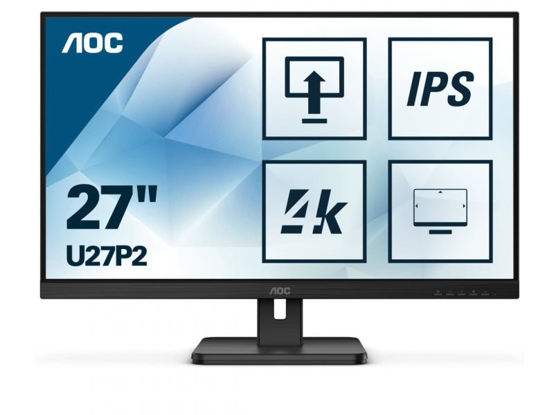 AOC 68.6cm (27) U27P2   1609 HDMI+DP+USB IPS black U27P2