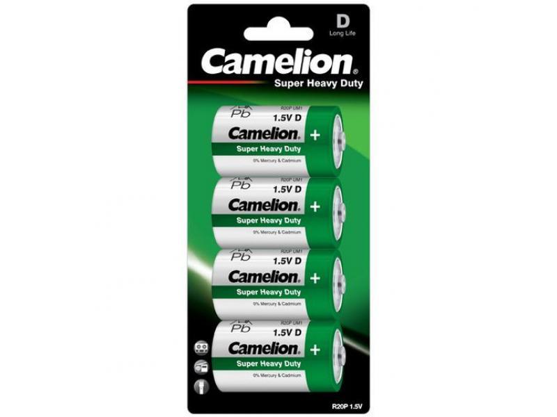 Battery Camelion Super Heavy Duty Grün Mono D LR20 (4 Pcs.)