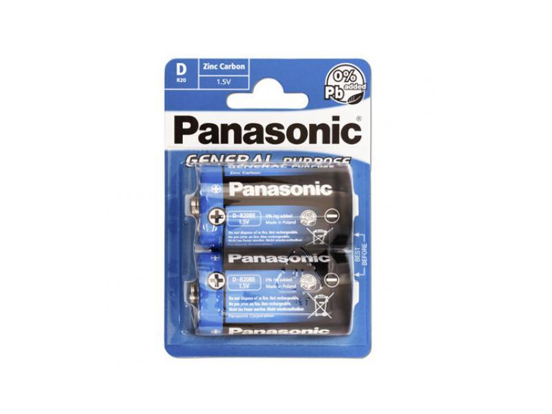 Battery Panasonic Heavy Duty Mono D LR20 (2 Pcs.)