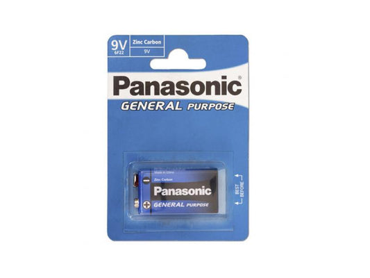Battery Panasonic General Purpose 9V Block 6F22 (1 Pcs.)