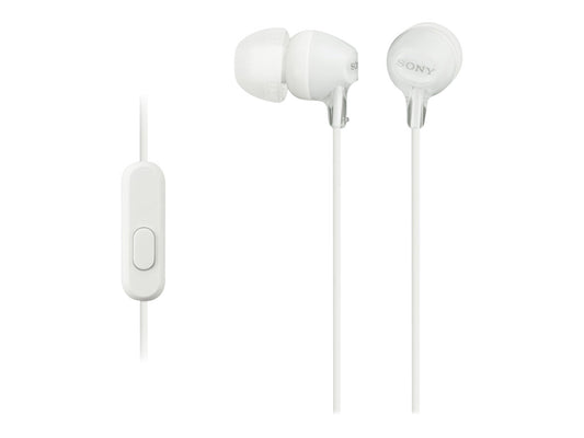 Sony MDR-EX15APW Earphones with microfone White MDREX15APW.CE7