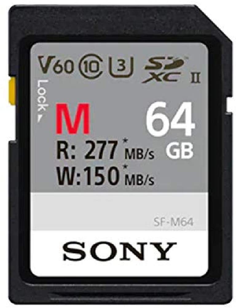 Sony SDXC M series 64GB UHS-II Class 10 U3 V60 - SF64M