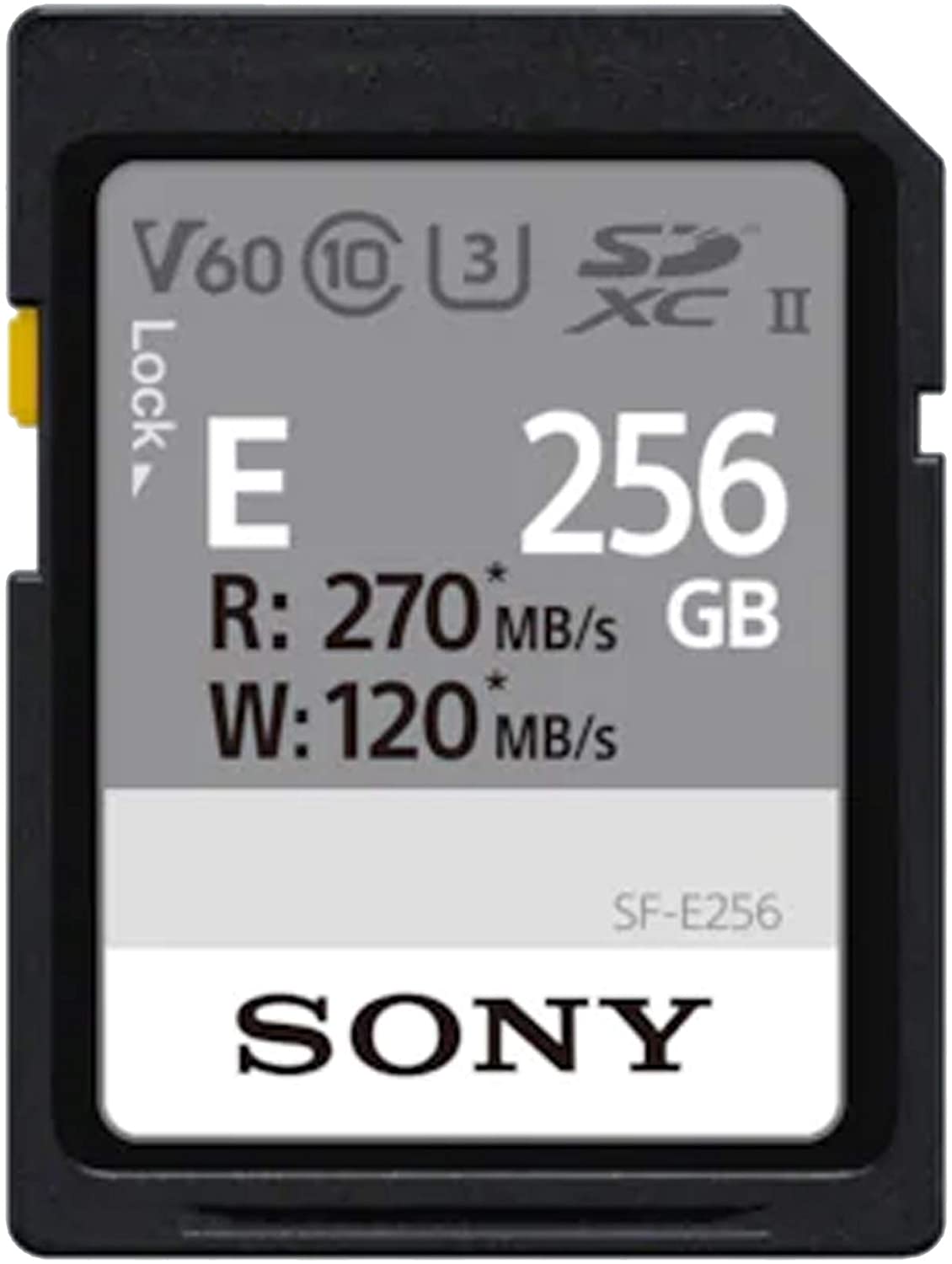 Sony SDXC E series 256GB UHS-II Class 10 U3 V60 - SFE256