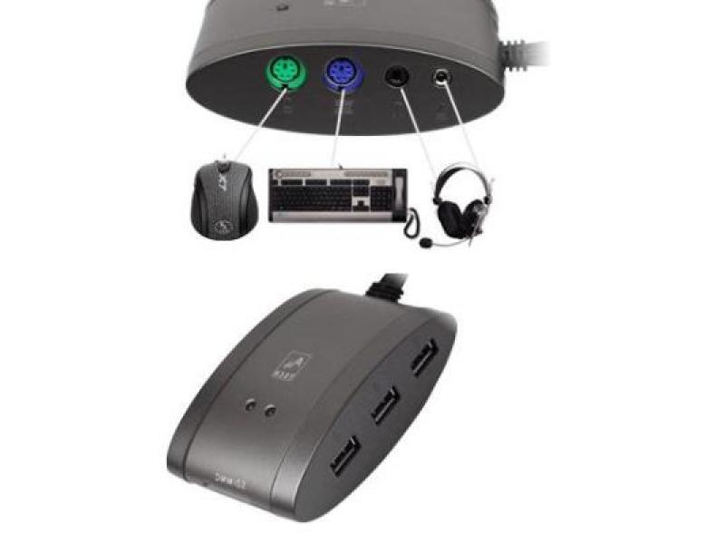 A4 Tech HUB inkl. 3 USB-Port 7-in-One Kartenleser A4-MS-9