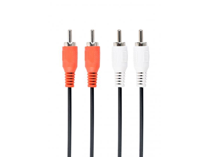 CableXpert Cinch-Stereo-Audiokabel. 1.8 m - CCA-2R2R-6