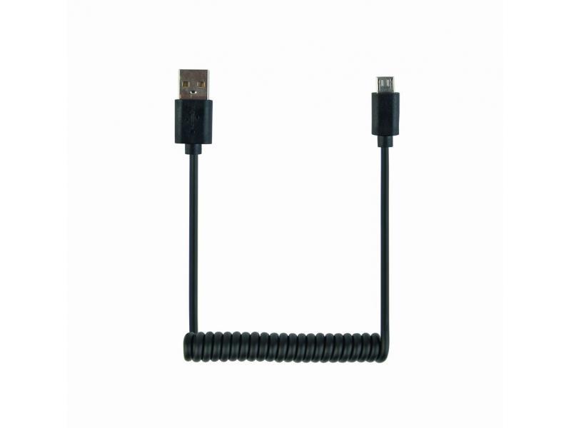 CableXpert Gedrehtes Micro-USB Kabel 1.8 m schwarz CC-mUSB2C-AMBM-6