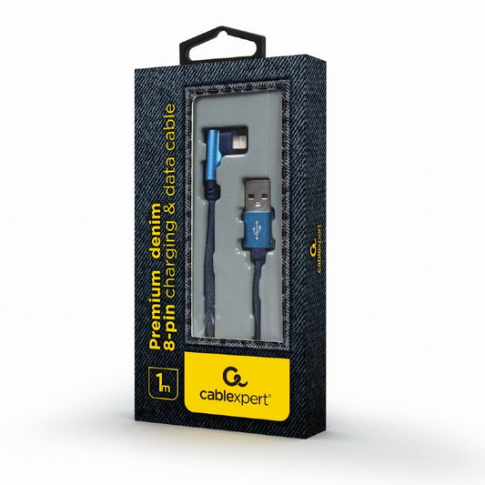 CableXpert 8-Pin Kabel 1 m Winkelstecker CC-USB2J-AMLML-1M-BL