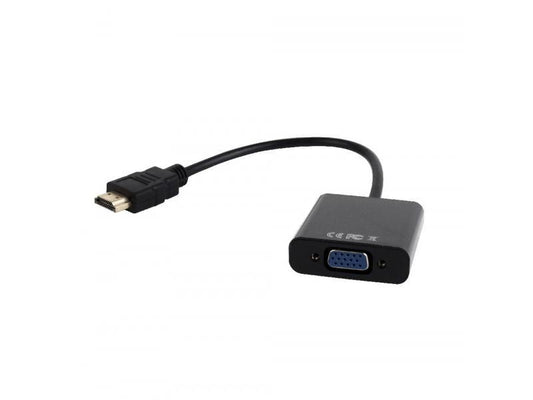 CableXpert HDMI auf VGA/Audio-Adapter Single-Port Schwarz A-HDMI-VGA-03