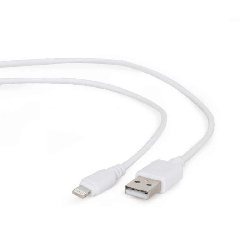 CableXpert 8-pin Ladekabel 1 m CC-USB2-AMLM-W-1M
