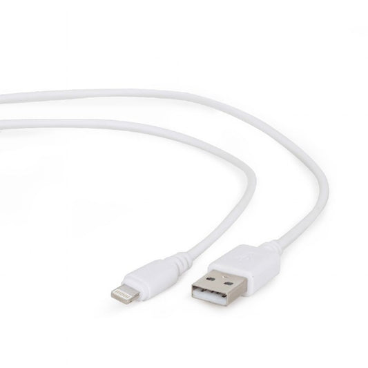 CableXpert 8-pin Ladekabel 1 m CC-USB2-AMLM-W-1M