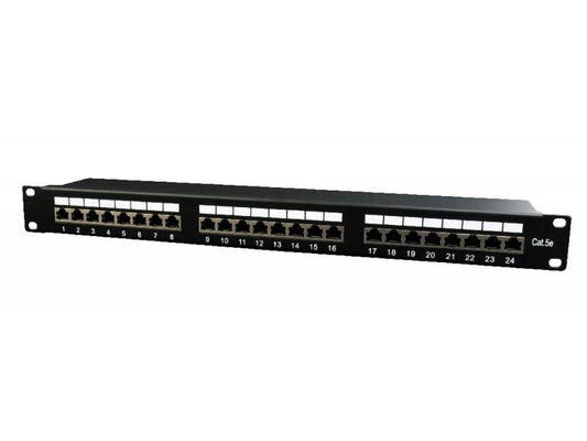 CableXpert Cat.5E 24 port shielded patch panel 19 1U NPP-C524-002