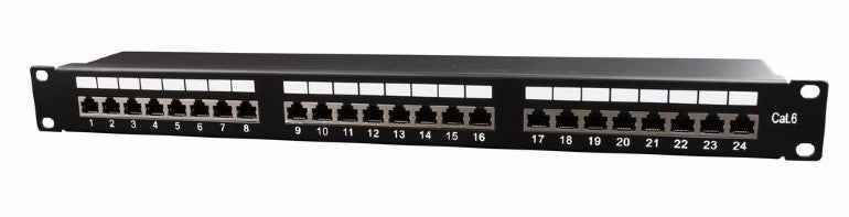 CableXpert Cat.6 24 port shielded patch panel 19 1U NPP-C624-002