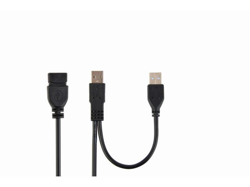 CableXpert Doppelter USB 2.0 A-Stecker auf A-Buchse 0.9 m CCP-USB22-AMAF-3