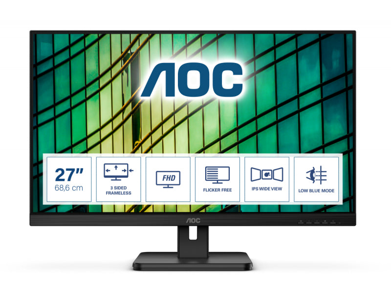 AOC E2 68.6 cm (27 Zoll) Full HD LCD 4ms Black 27E2QAE