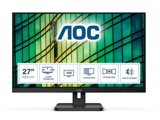 AOC E2 68.6 cm (27 Zoll) Full HD LCD 4ms Black 27E2QAE