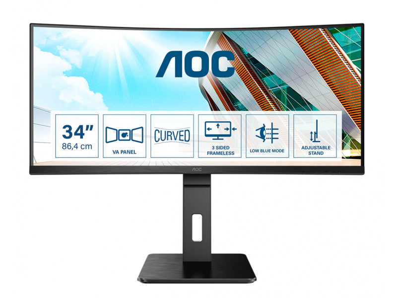 AOC 86.4cm/34\'\' Pro-Line USB 2xHDMI VESA Speaker 2K UHD CU34P2A