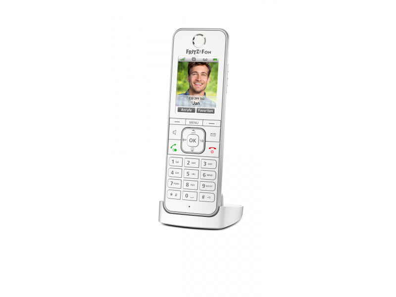 AVM FRITZ!Fon C6 - DECT telephone - Speakerphone - 300 entries - Caller ID - White 20002848