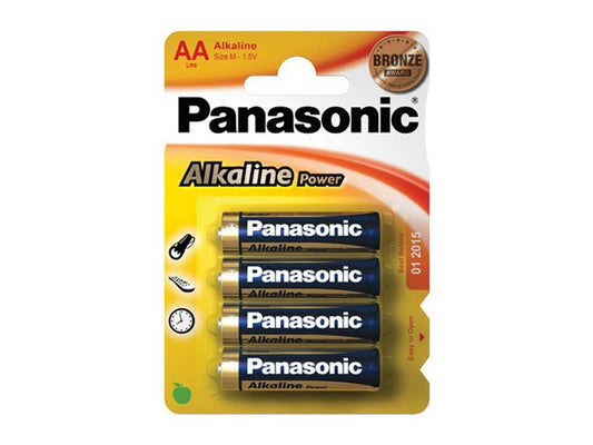 Batterie Panasonic Alkaline Power LR6 Mignon AA (4 St.)