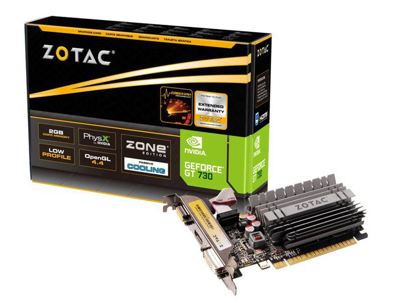 Zotac GT730 Zone 2048MB.PCI-E.DVI.HDMI.LP.pass ZT-71113-20L