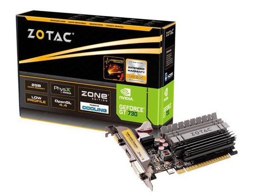 Zotac GT730 Zone 2048MB.PCI-E.DVI.HDMI.LP.pass ZT-71113-20L