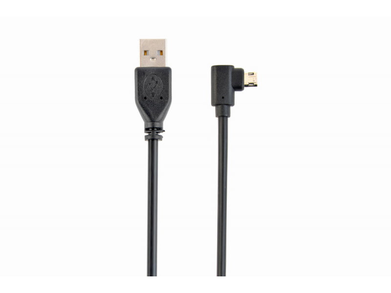 CableXpert Doppelseitiges. rechtwinkliges Mikro-USB-Cabel. 1.8 m. CCB-USB2-AMmDM90-6
