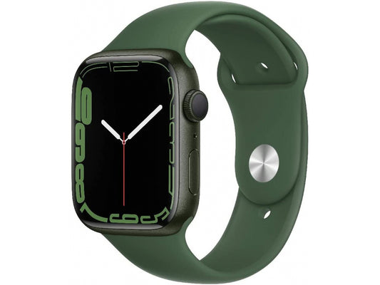 Apple Watch Series 7 GPS 45mm Green Aluminium Case with Clover Sport Band MKN73FD/A