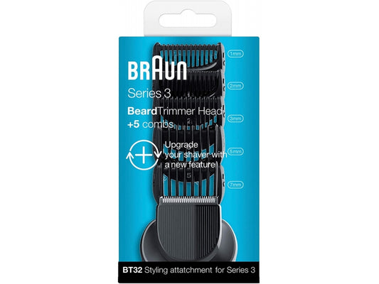Braun Replacement Beard Trimmer Head +5 Combs BT32