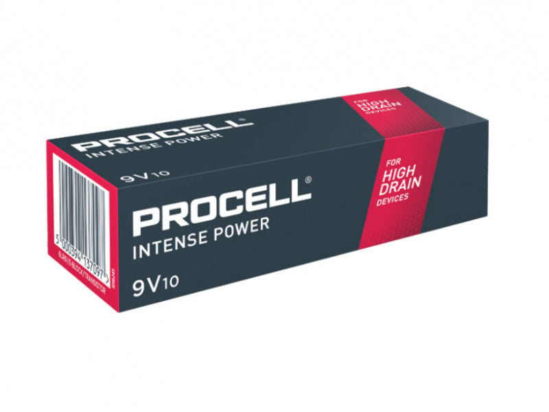 Battery Duracell PROCELL Intense E-Block. 6LR61. 9V (10-Pack)
